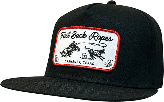 Cap #03OTA - Black flat brim w/patch