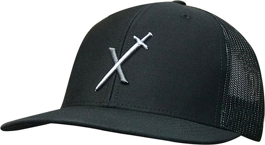 Cap #03RDO - Black / Black Mesh / Excalibur Logo