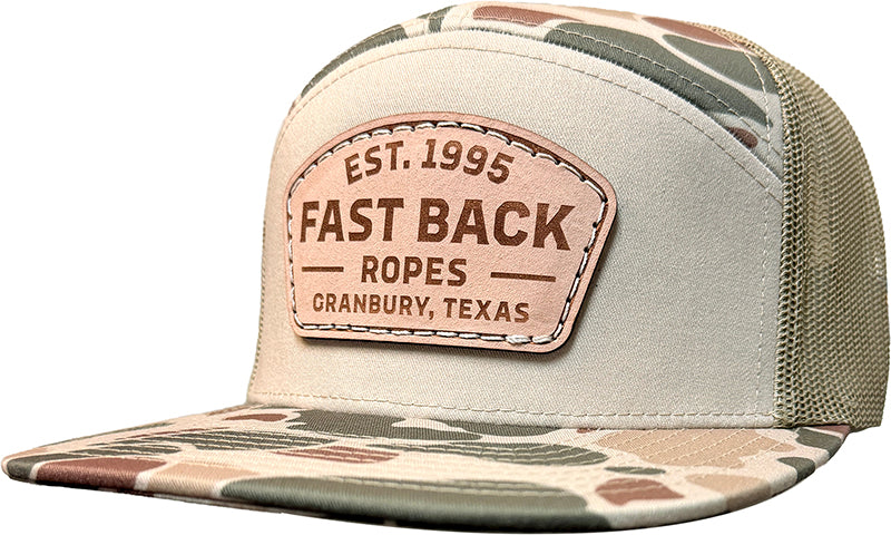 Cap #03RGU - Camo 7-Panel Trucker
