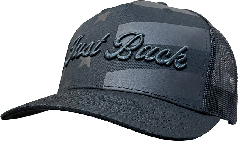 Cap #03RGV - Black/Tonal Stars & Stripes