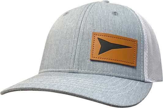 Cap #03REZ - YOUTH Cap Heather Grey / White