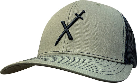 Cap #03RFJ - OIive Green / Black Excalibur