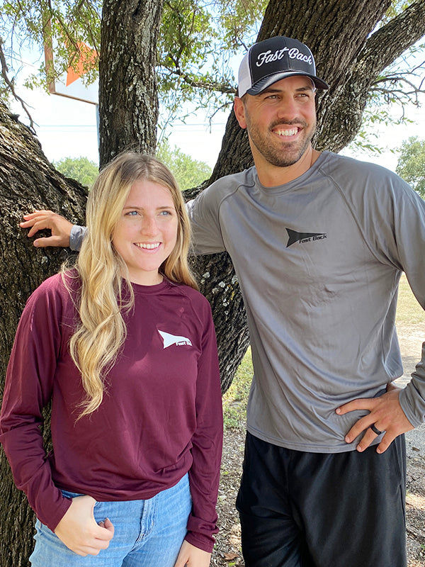Fast Back Long Sleeve Performance Tee's
