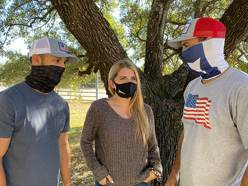 Face Mask - Black with Fast Back logo