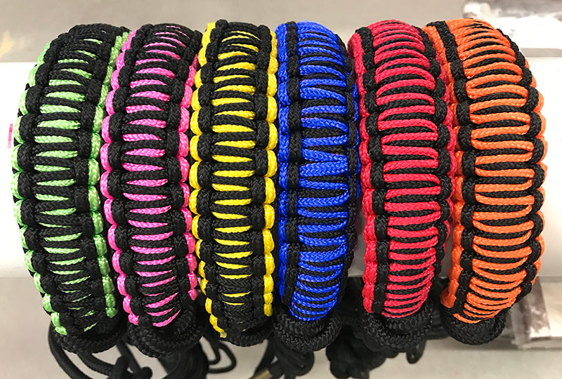Black / Neon Rope Halter with Lead